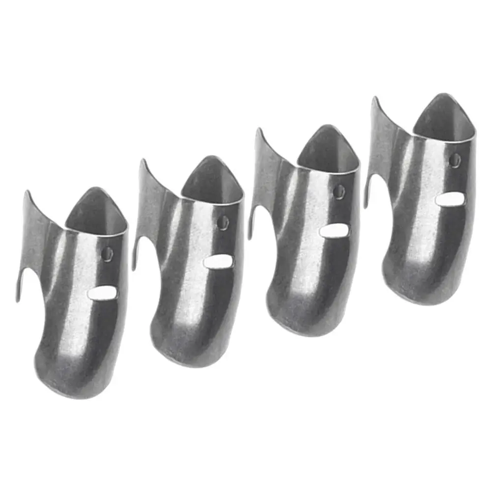 4Pcs Finger Protectors Stainless Steel Kitchen Food Cutting Guards Vegetable Cutter Hand Protector Cooking Essential