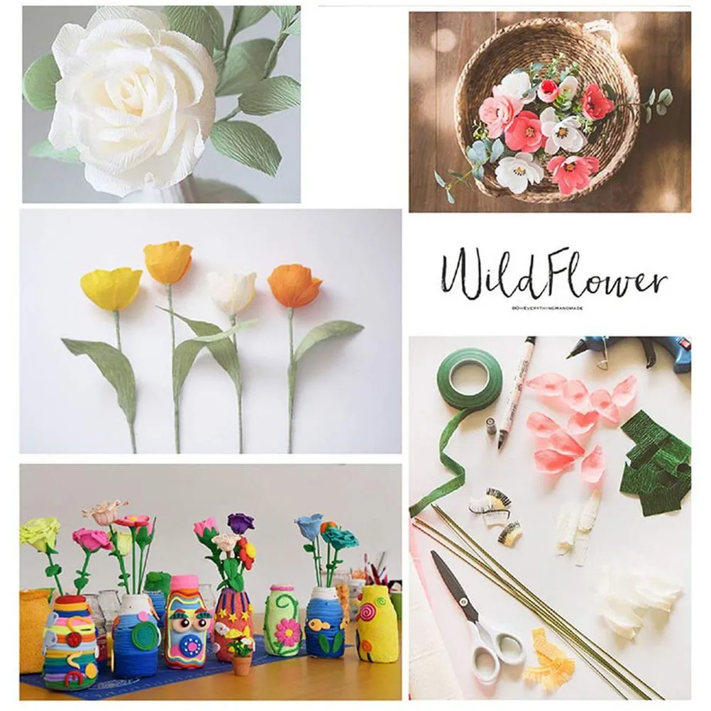 

Arts and Crafts Kits DIY Tools for Flower Floral Stem Wire Dried Flowers Making