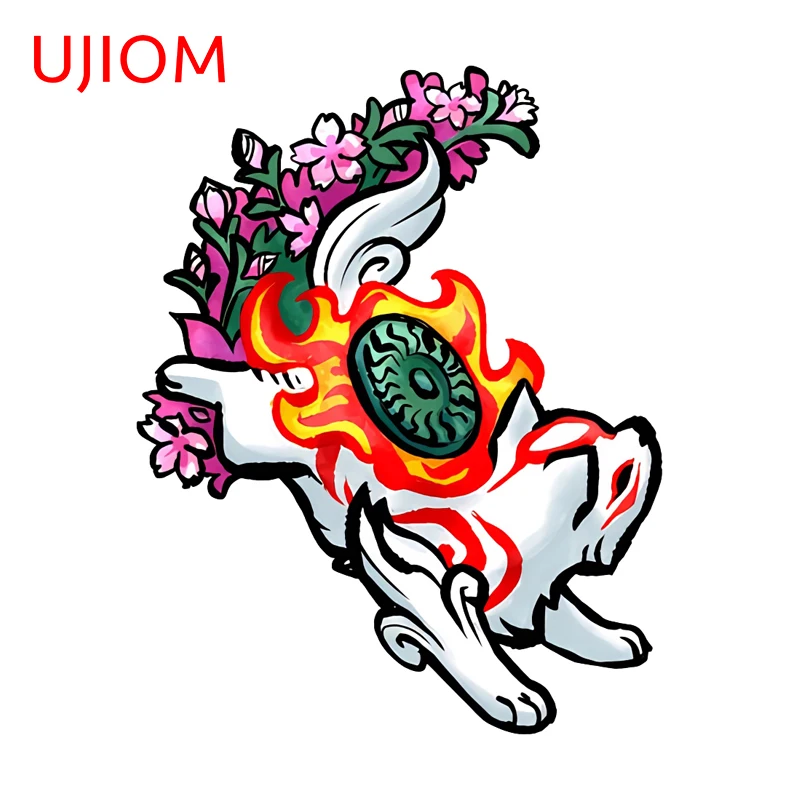 UJIOM Sakuraterasu Furry Wall Sticker Game Room Scratch-Proof Vinyl Decal Creative High Quality Conditioner Clothes Drye