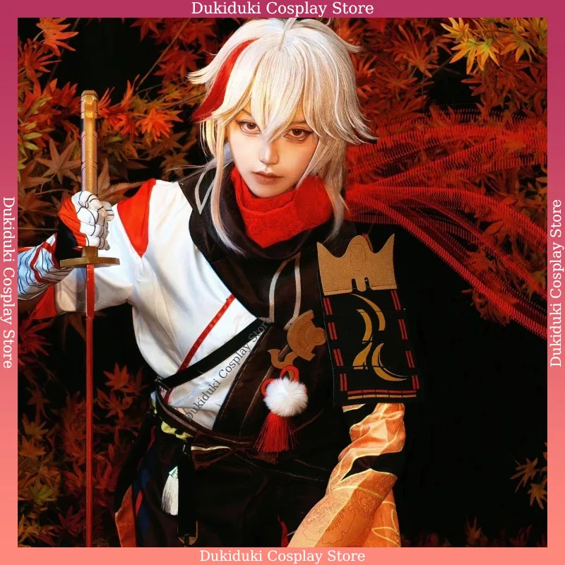 

В НАЛИЧИИ Genshin Impact Kaedehara Kazuha Косплей Костюм Аниме Kazuha Униформа Китайский Стиль Хэллоуин Рождественский Подарок Размер S-XL