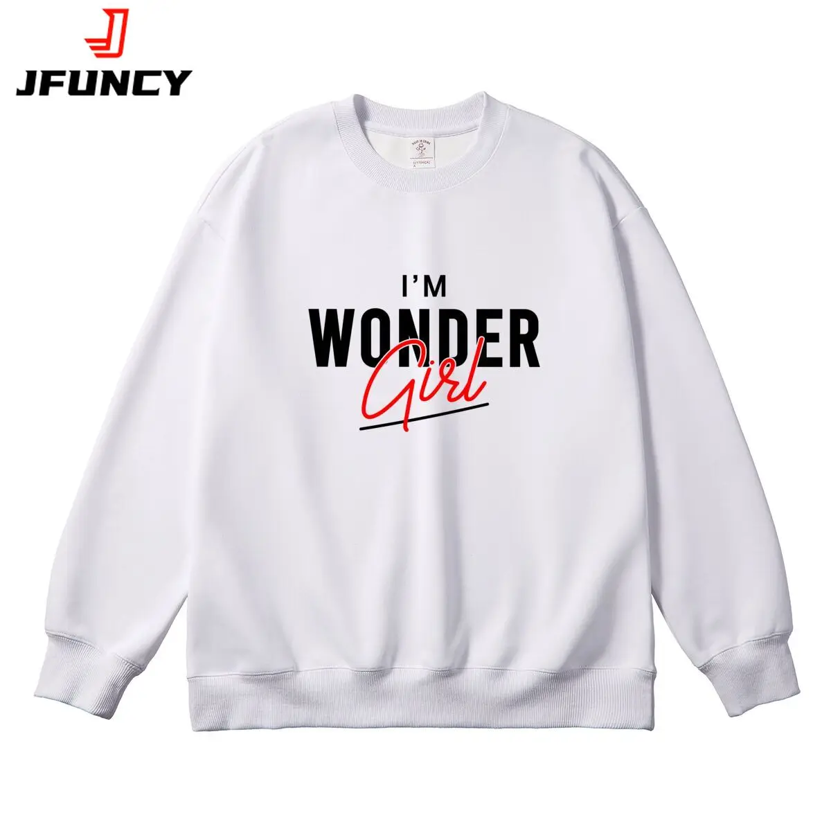 

Oversized Women's Pullover New Graphic Woman Tops Female Sweatshirt Round Neck Long Sleeve Autumn Thick Clothes