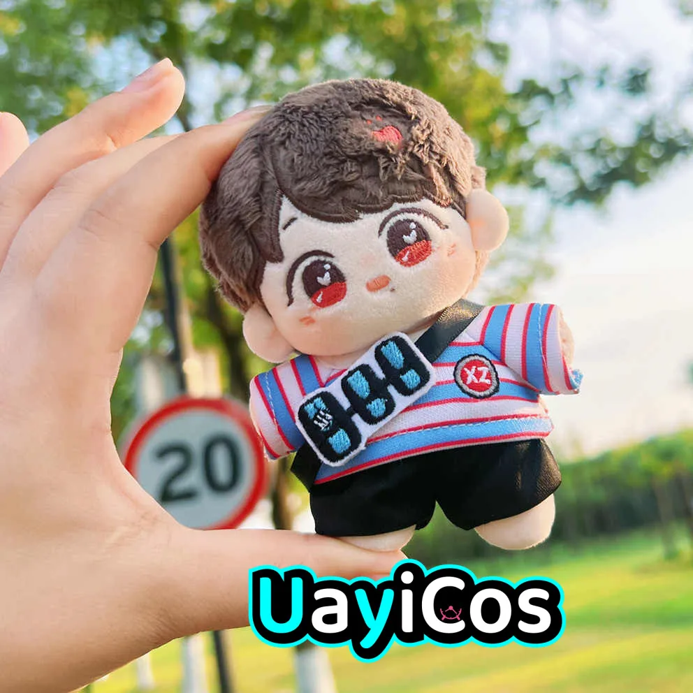 20cm Doll Clothes Wang Yibo Xiao Zhan Striped Rabbit Fashion  Suit For Plushie Plush Doll Clothes Clothing Accessories Anime Toy