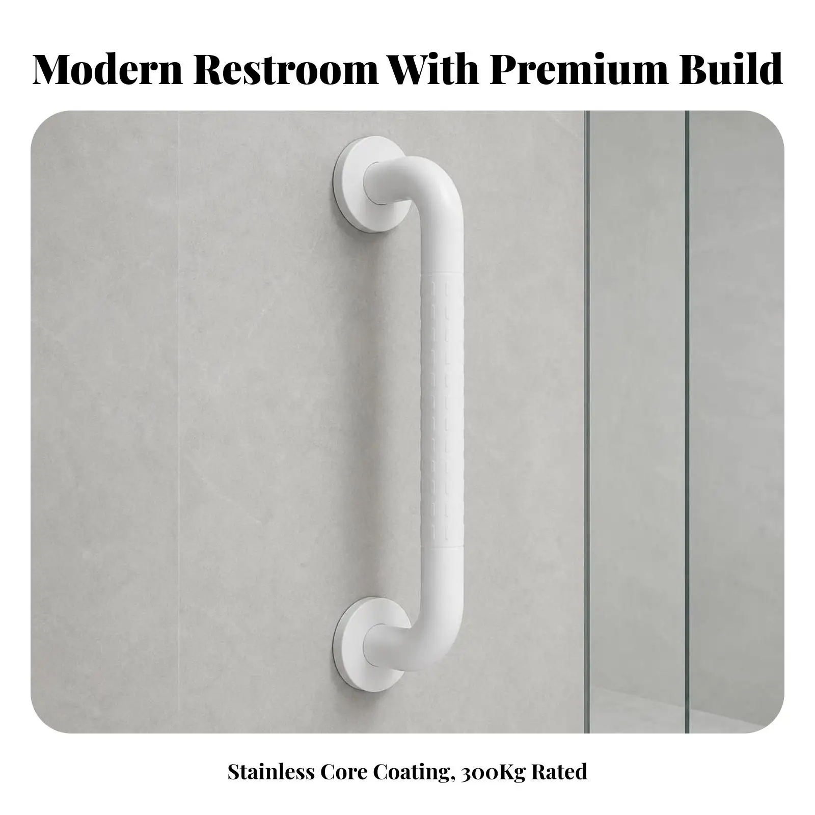 Bathroom Safety Grab Bar Stainless Steel Shower Support Rail Handicap Mobility Aid Anti Slip Wall Handle for Elderly