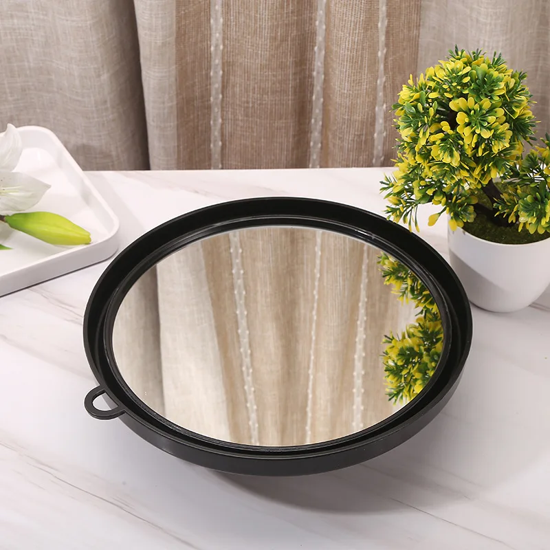 Round Decoration Mirror Accent Nordic Luxury Design Hand Portable Cheap Vanity Travel Mirror Modern Spiegel Wand Home Products