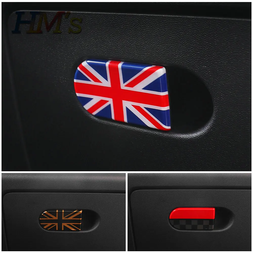 

Car Glove Box Handle Decorative Storage Box cover Sticker For Mini Cooper S Clubman J01 J05 U25 F65 F66 Car Accessories
