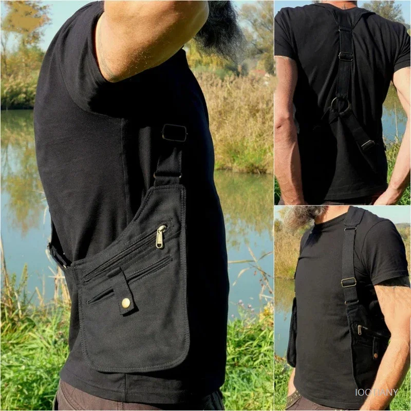 

Medieval Steampunk-style Chest Gun Holster Pistol Case Cosplay Vintage Underarm Wallet Pocket Anti-theft Workwear Tactical Pouch