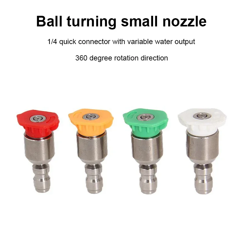 1/4-Zoll-Schnellverbindungsadapter-Set für Hochdruckreiniger, Wasserpistolen-Düsenadapter & Schaumkanonen-Wechselanschluss-Zubehör
