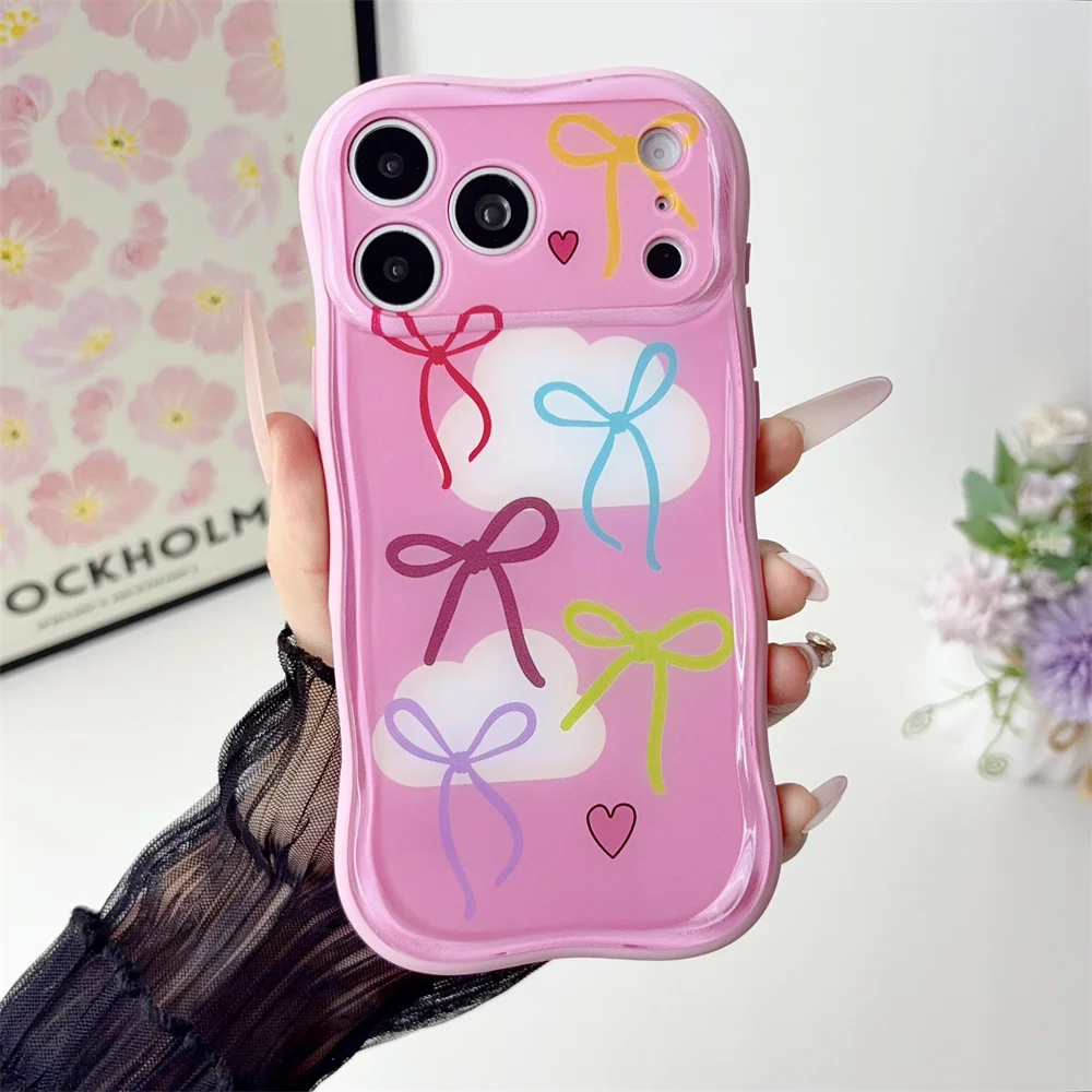 Luxuriöse Modische Handyhülle mit Farbigem Zeichnungsmuster für iPhone 18 Pro Max 17 Pro 16 Pro 15 Niedliche Stoßfeste TPU+PC Weiche Rückseite – Detail 17