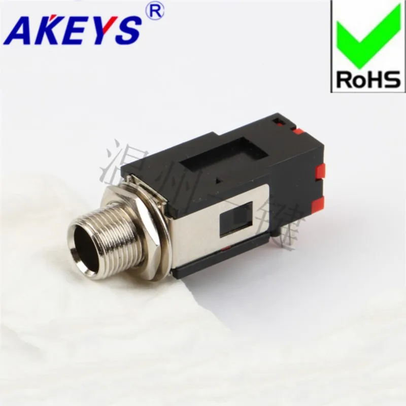 10 PCS PJ-602B 2 pin socket power supply socket 6.35mm mother audio headphone socket switch