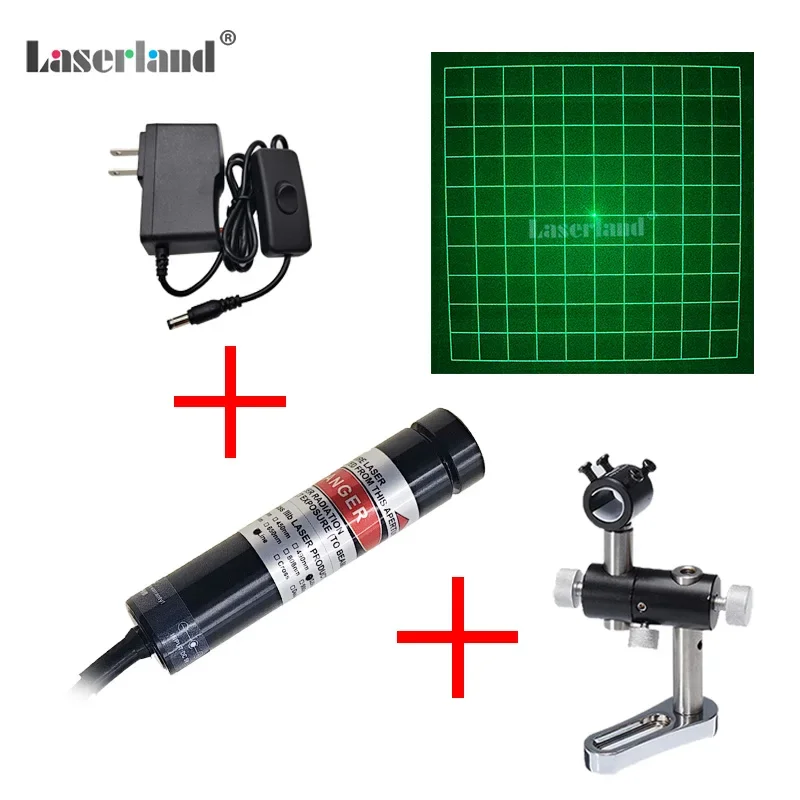 520nm 10*10 Grid Matrix Grating Green Laser Module for 3D Structural