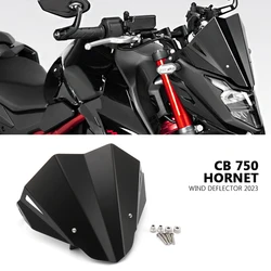 Defletores de vento preto para motocicleta, pára-brisa, pára-brisas, Honda CB750, HORNET, CB 750, Hornet, acessórios, 2023, novo