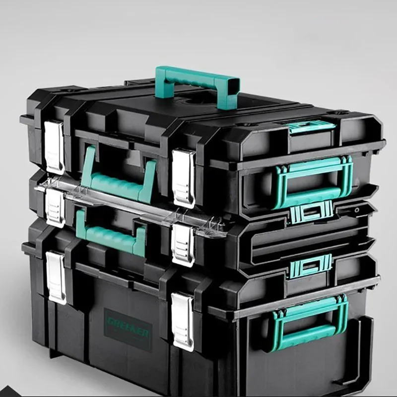 

Professional Electrician Tool Case Mechanic Drawers Tool Case Plastic Portable Hard Cary Case Waterproof Garage Accessories