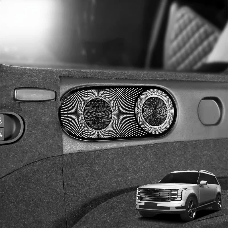 

For Hyundai Palisade LX3 2026 Trunk Speaker Cover Stainless Steel Interior Modification Interior Accessories Protective Cover