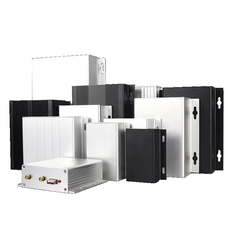 Electronic Enclosure Extruded Aluminum Wall Mount AK-C-A Series Custom for Electrical Junction Box Industrial Replacement Parts