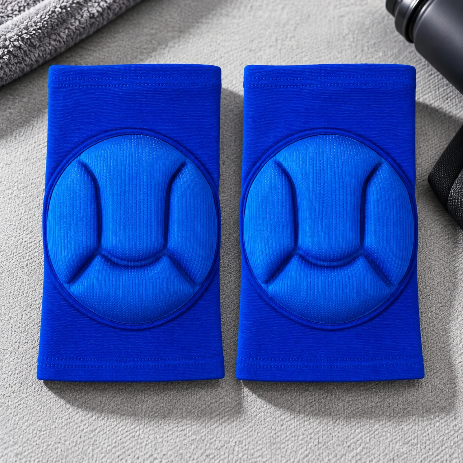 Adult Knee Protector Impact-Absorbing Compression Knee Sleeve with Padded Shell Safeguarding Gear Close-Fitting Flexible