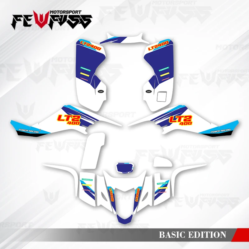 

Графические наклейки Fewfuss, наклейки для мотоцикла, фон на заказ для SUZUKI LTZ400 LTZ 400 KFX400 KXF 400 2003 2004 2005-2007 004