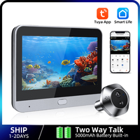 1080P WiFi Peephole Tuya Smart Peephole Video Camera Two Way Talk Home Security Night Vision Video Door Camera