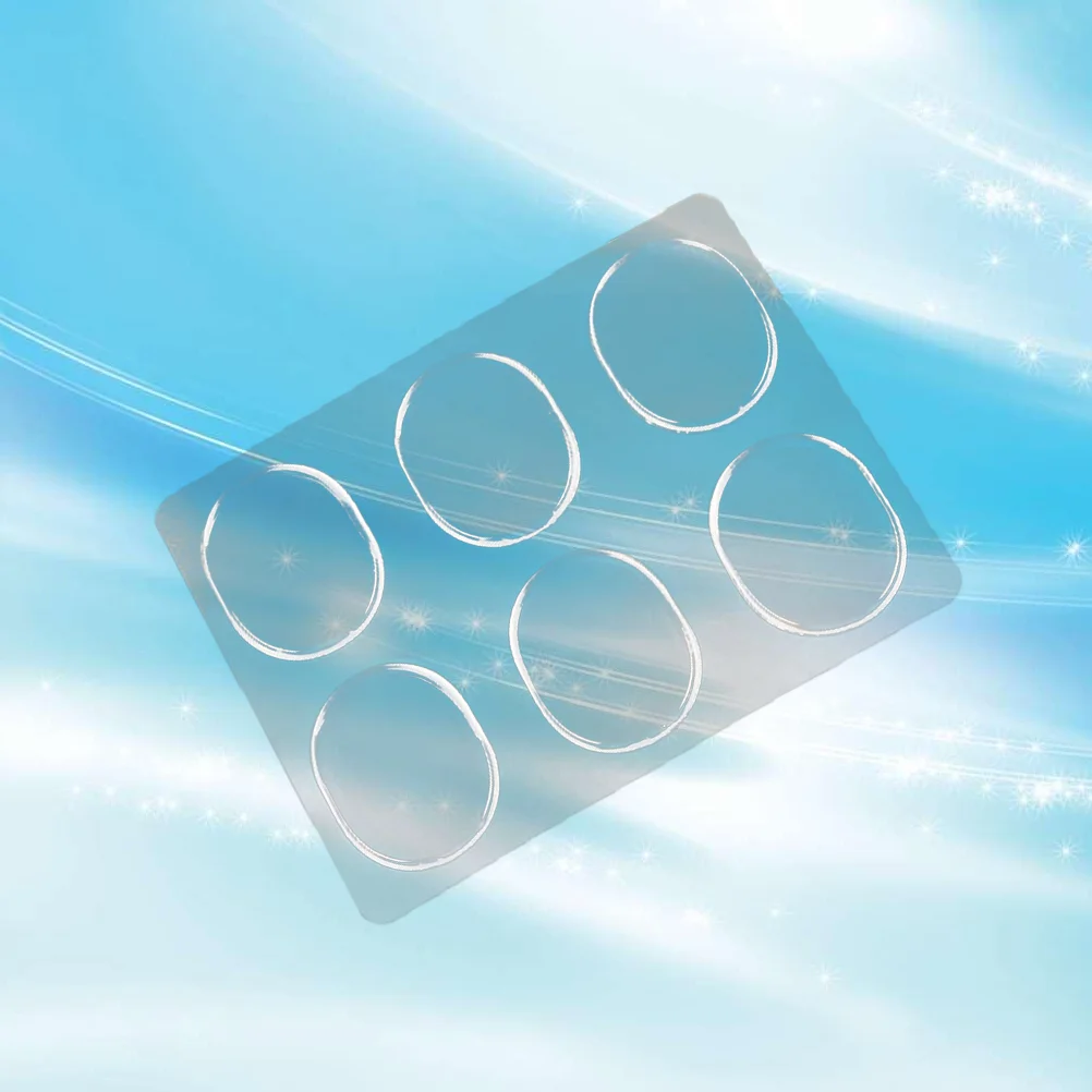 6 Pcs Transparent Round Stickers Silicone Blister Pads Foot Care Tool Toe Protectors Gel Pads Heel Cushions Corn Patches Anti