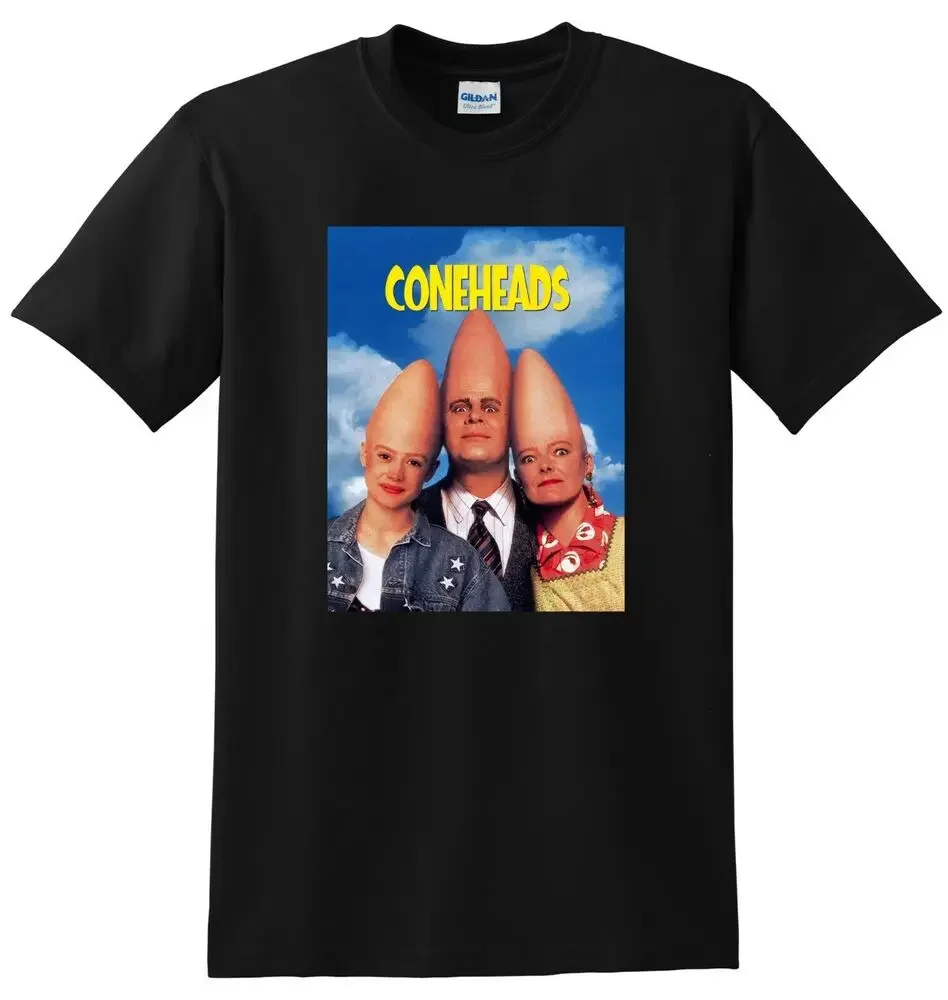 CONEHEADS T SHIRT 1993 4k bluray dvd cover poster tee SMALL MEDIUM LARGE XLHigh Quality 100%Cotton Short Sleeve