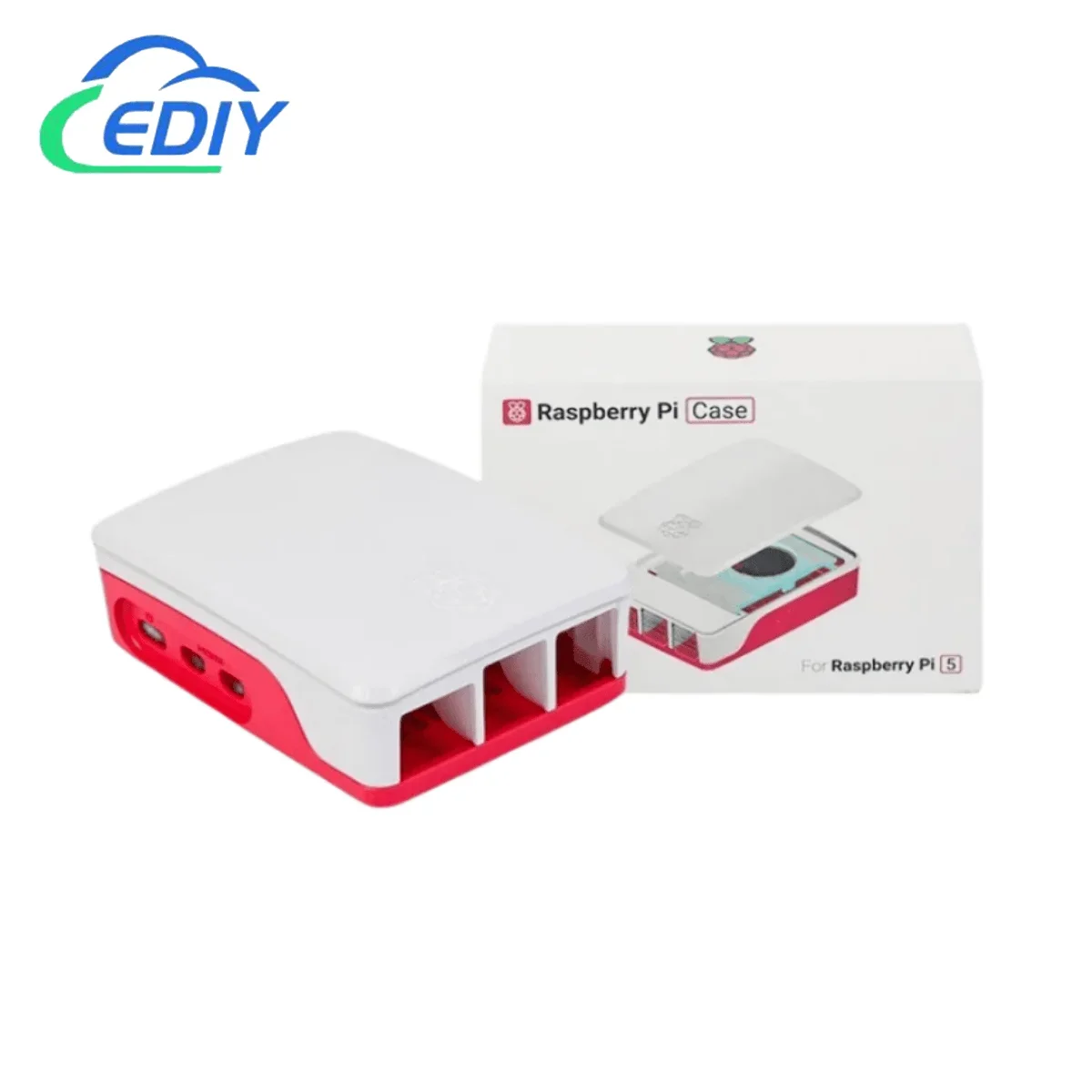 

Red and White Protection Chassis Raspberry Pi 5th Generation Pi5 Official Shell Active Cooling PWM Fan