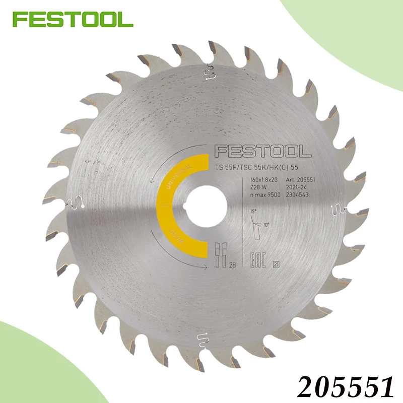 festool-205551-circular-saw-blade-160x18x20mm-w28-for-ts-55f-tsc-55k-hk-c-55-universal-wood-cutting
