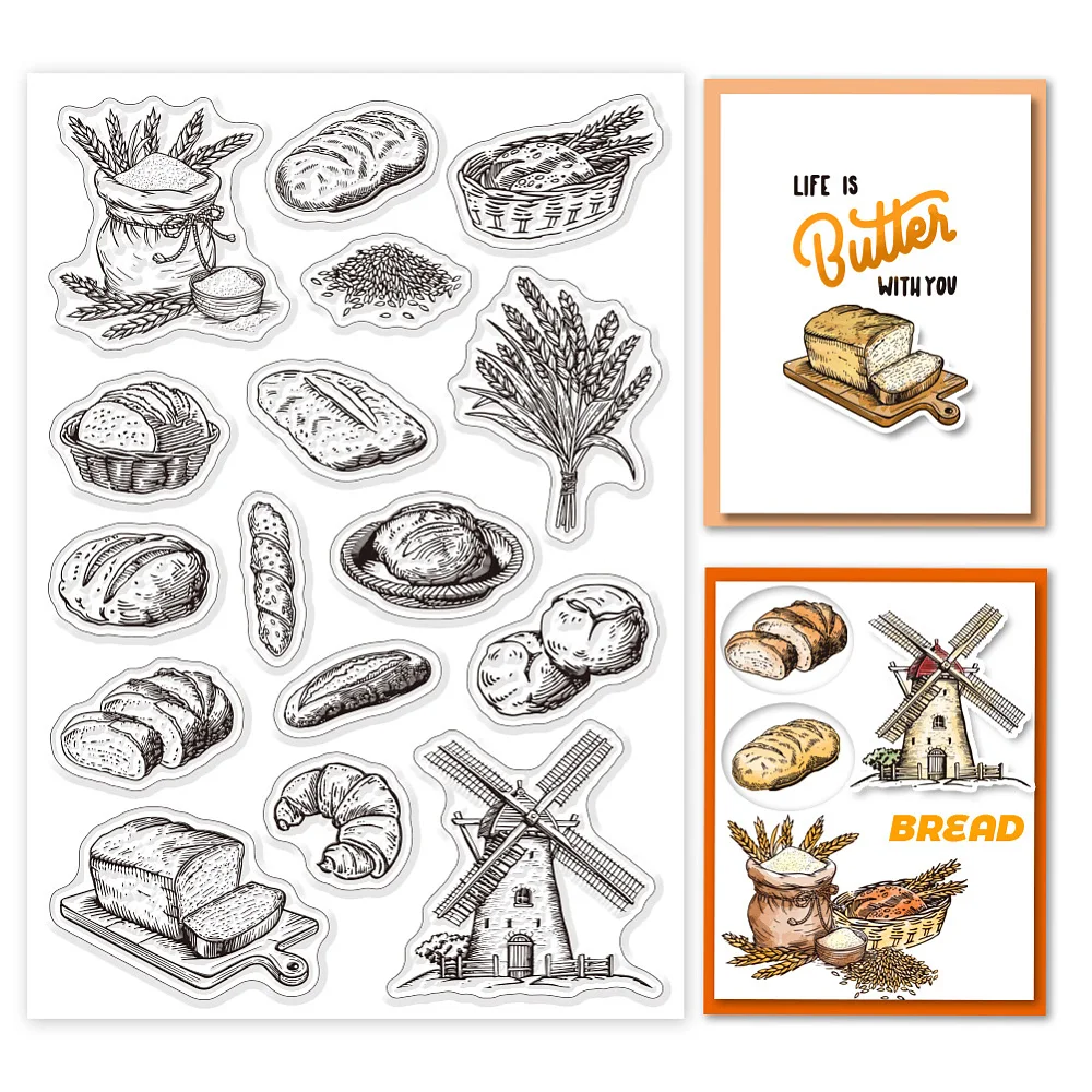 

Custom Summer Theme PVC Plastic Clear Stamps for DIY Scrapbooking Photo Album Decorative Cards Making Food 160x110mm