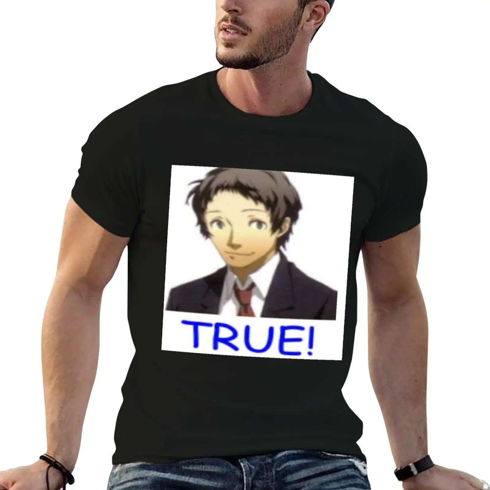 

adachi true T-Shirt t shirts for man graphic tees t shirt man plain cotton t shirt man T-Shirt