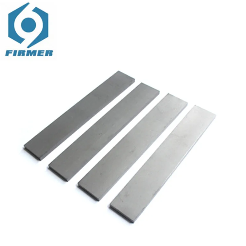 200mm Length 2mm 3mm 4mm Thicknesses YG8 YG6 Tungsten Carbide Steel Bar Cemented Carbide Alloy Mold Flat Plate Blanks Stripe