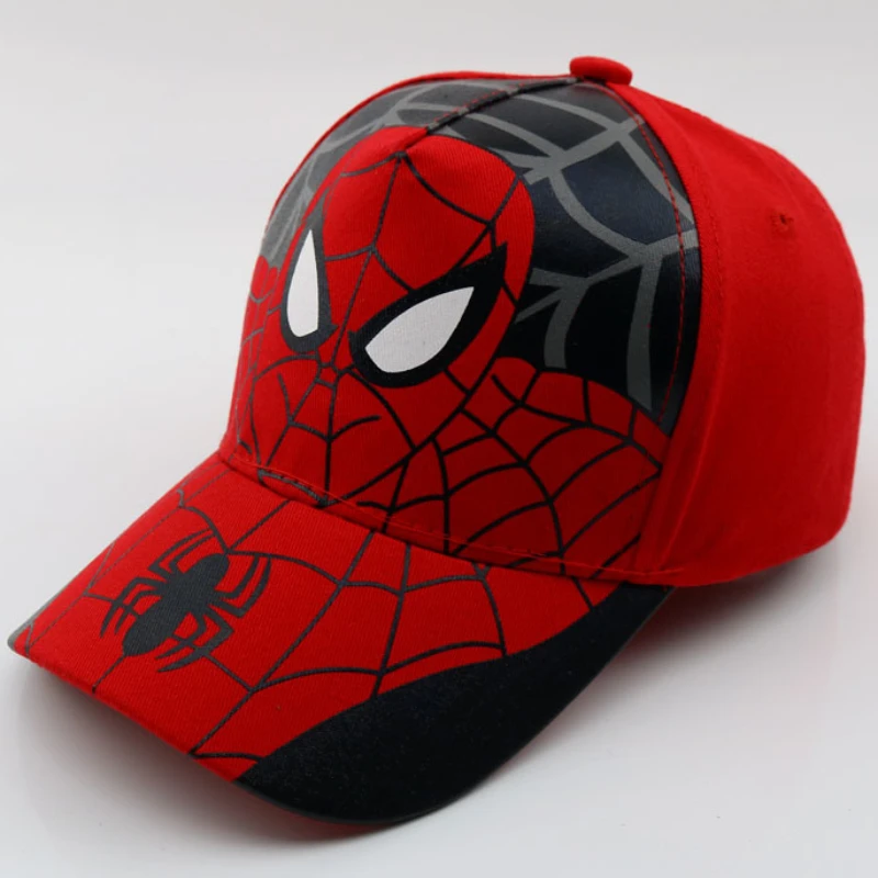 Disney Anime Spiderman Baseball Cap for Boys Girls Autumn Baby Hats Children\'s Cartoon  Adjustable Sun Caps Kids Hop Hop Hat