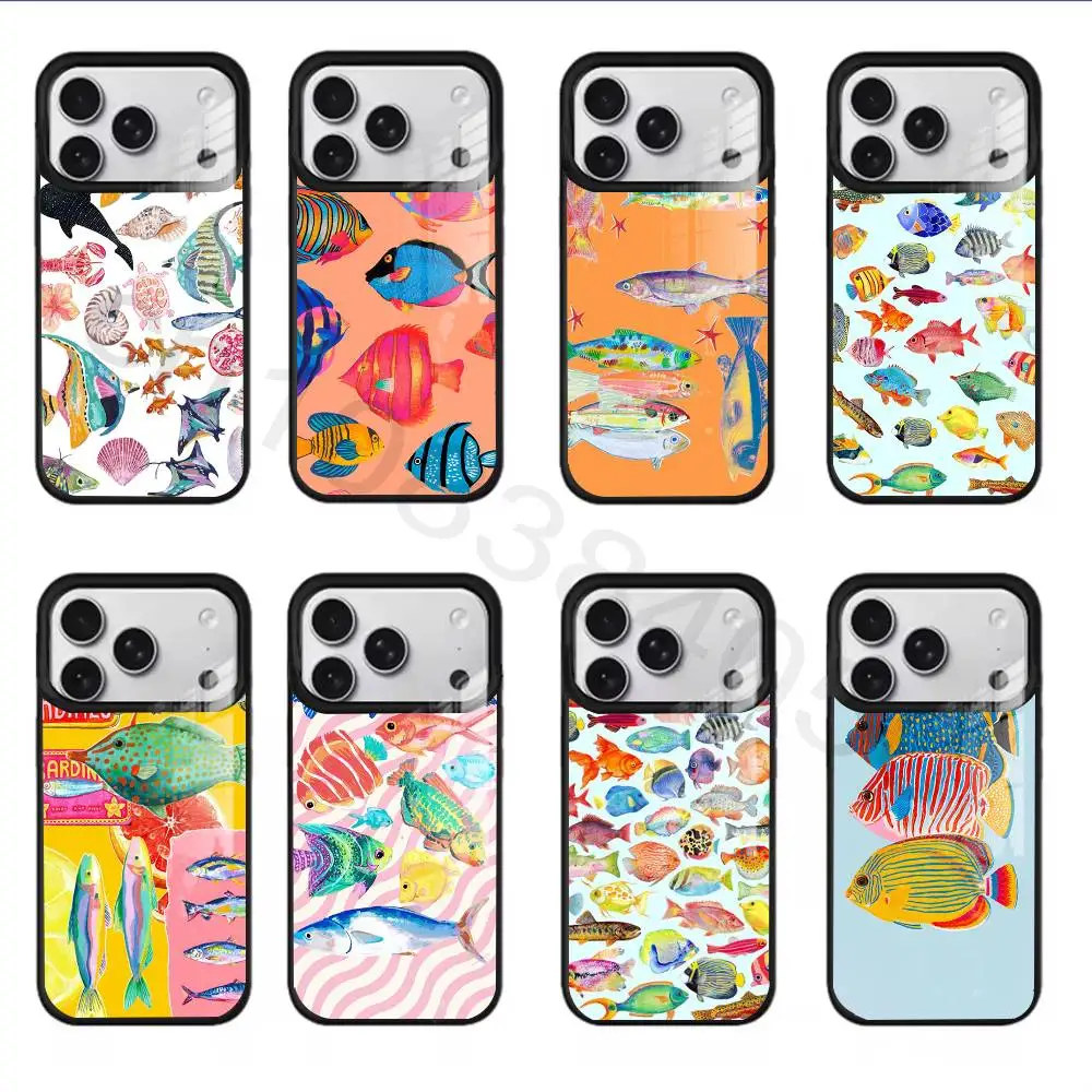 

Colorful Tropical Fish Phone Case For iPhone 17,16,15,14,13,12,11,Pro,Max,Plus,Mini,SE4,E Magnetic For Magsafe Wireless
