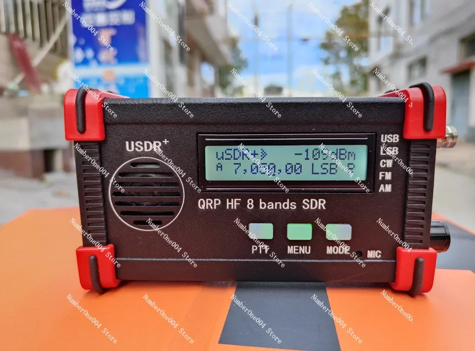 

8 Band SDR All Mode USB, LSB, CW, AM, FM .SSB .HF QRP Transceiver + Battery + Mic + Charger