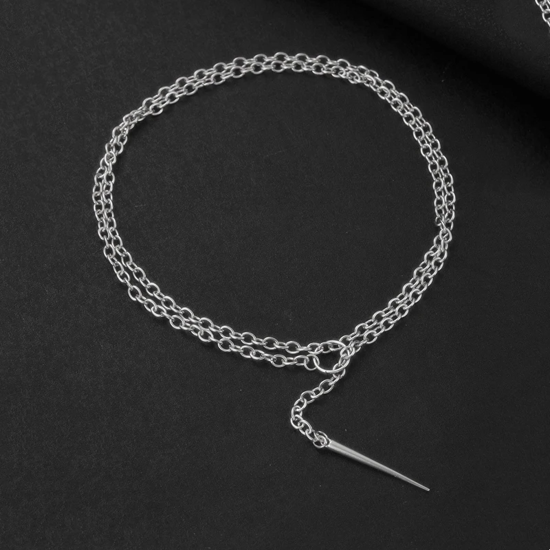 قلادة فاسق، مجوهرات قوطية، خفاش، مبالغة، هيبي، Y2k، ملهى ليلي، حلقة دائرية، إحساس التصميم، عصري، قلادة للنساء والرجال