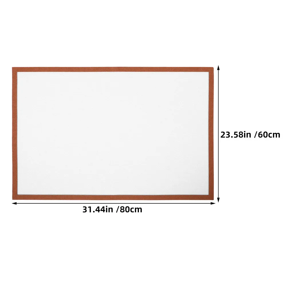 Foldable Puzzle Mat 60x80cm with Non-Slip Surface & Brown Edge Frame for 1000-Piece Jigsaw Puzzles