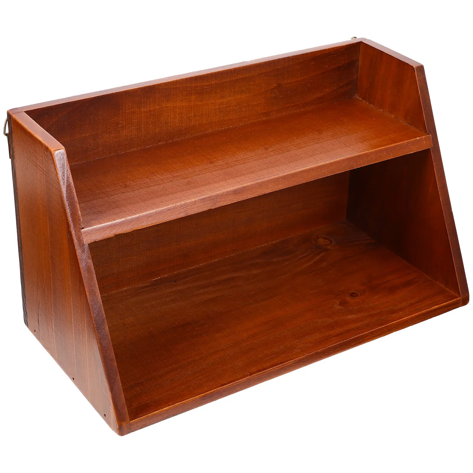 Wooden Storage Shelf Multi-Layer Desktop Organizer Rack for Sundries Home Office Dorm Room Farmhouse Decor