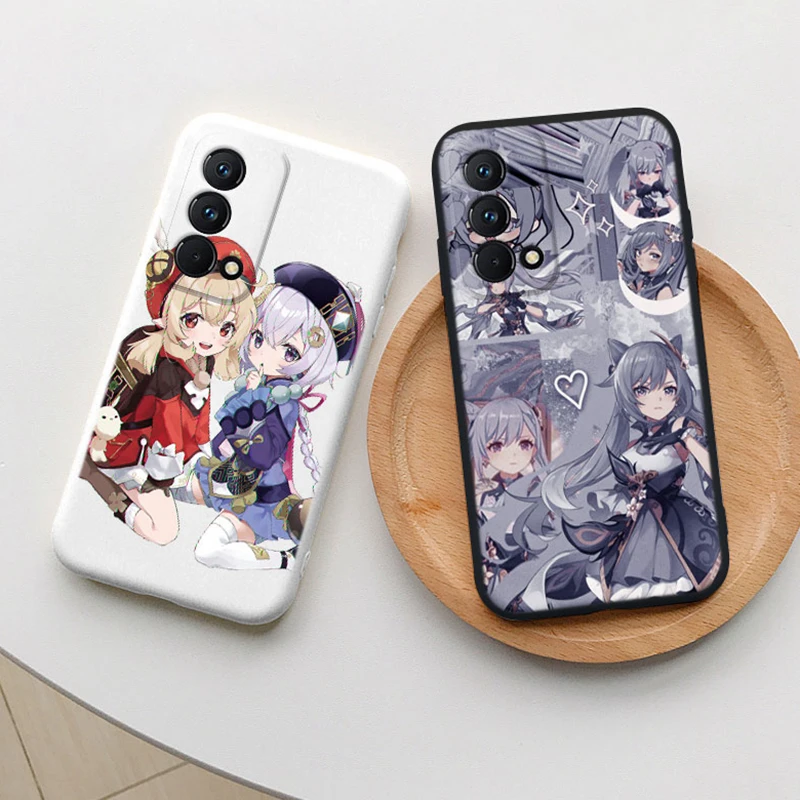 Genshin Aether Lumine Phone Case Gaming Ganyu Impact For Realme GT Master Edition Q3 Pro Silicone Printed Cartoon Siling Cover