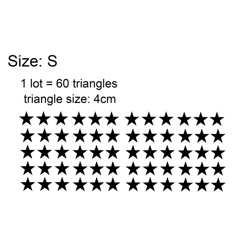 Modern Star Pattern Geometric Five-Point Star Sticker for Bedroom Living Room, Minimalist Self-Adhesive Vinyl Wall Decor