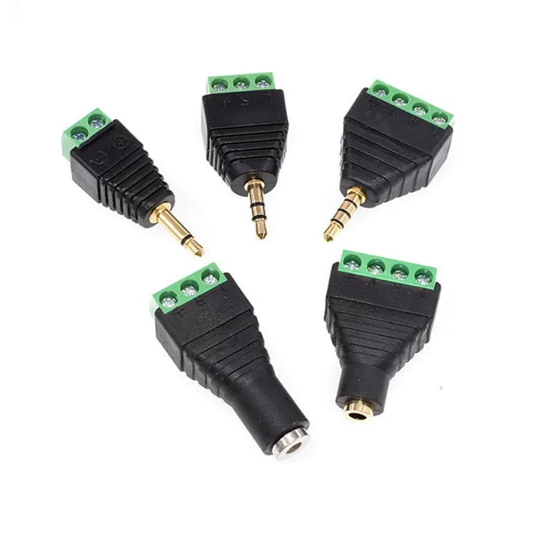 

1PCS 3.5 Jack Connector Stereo Adapter 3.5mm Audio Mono Channel Plug To Screw Terminal Audio Mono Channel Plug