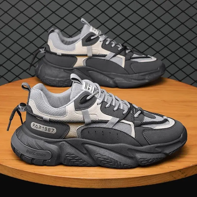 2023Zapatos de tenis para hombre, nuevos zapatos deportivos informales, primavera y otoño, zapatos para correr transpirables y resistentes al desgaste para hombre, zapatos para correr