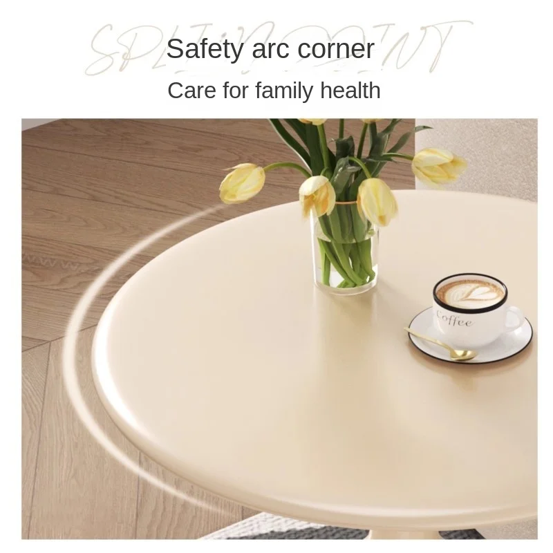 Realife European Style Bedside Cabinet Simple Modern Home Bedroom Iron Small Round Cream Edge Replacement Creative Storage Rack