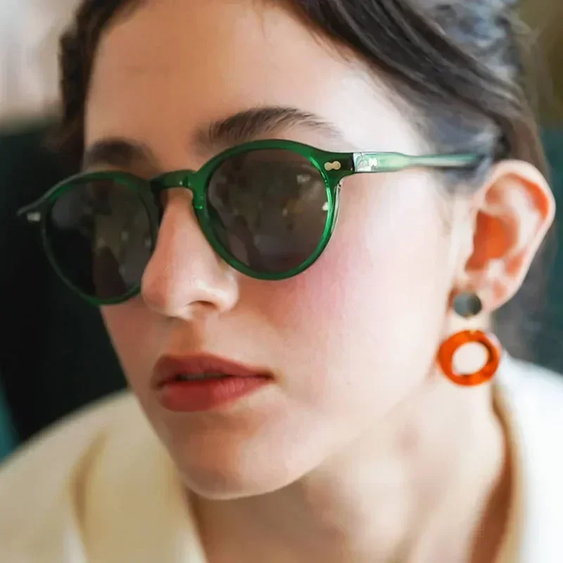 Gafas De Sol polarizadas redondas clásicas para mujer y hombre, lentes De té para conducir al aire libre, Gafas De Sol clásicas, Gafas De Sol Unisex UV400