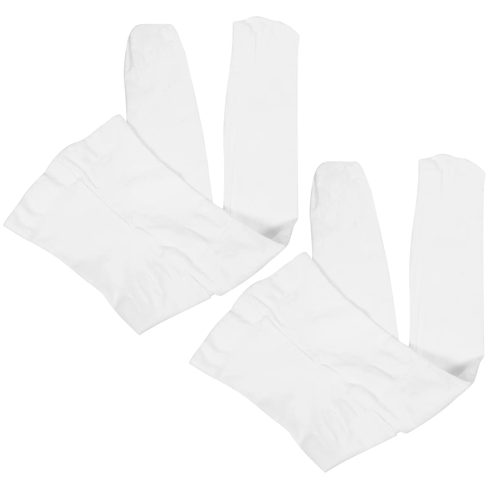 

2Pairs Ballet Tights for Adults Stretchy Pantyhose White Size S Fit Height 100-130cm Skin Friendly Durable