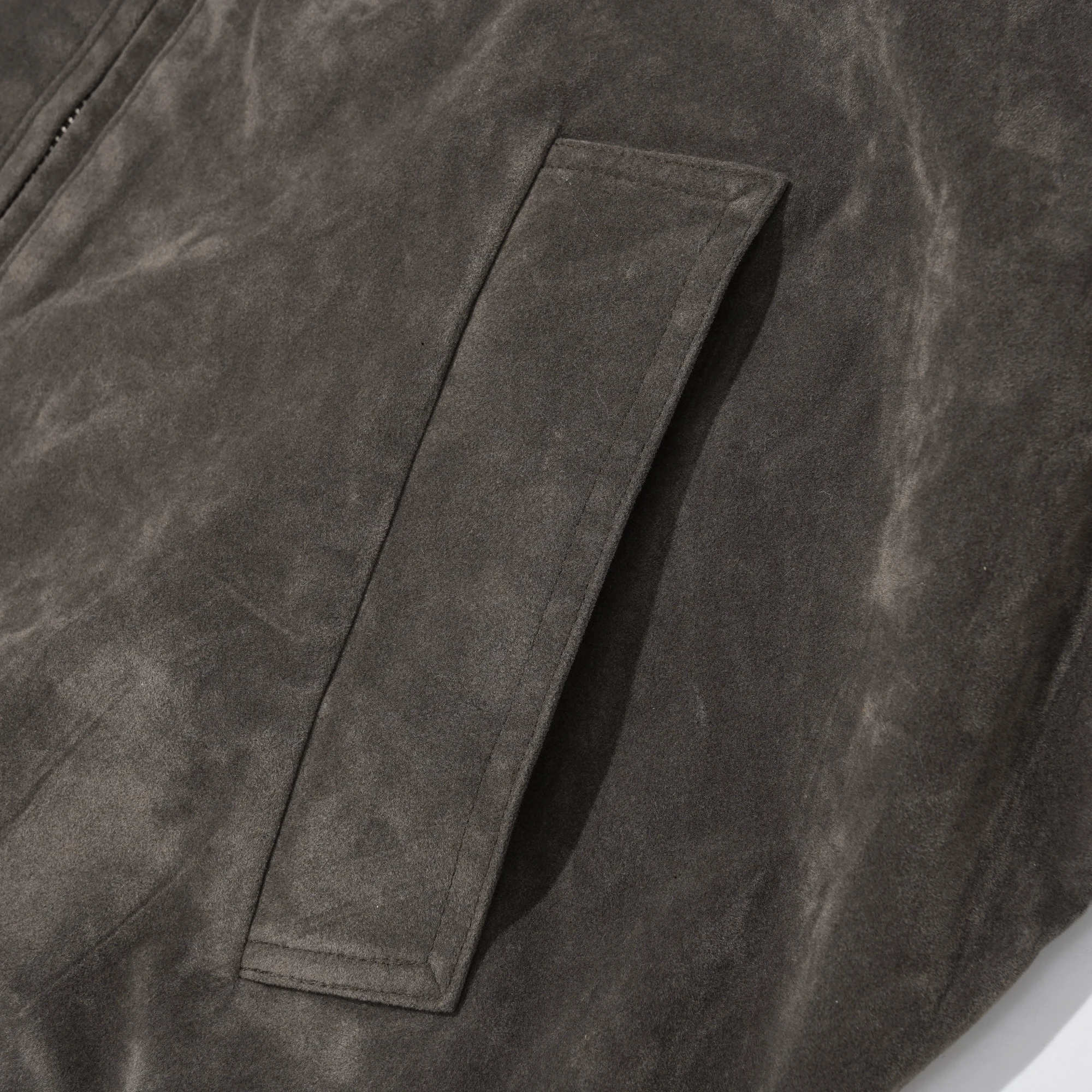 2025 New Fashion Trend American High Street Retro Washed Patchwork Jacket Men's Turn-Down Collar Loose Coat Workwear Top