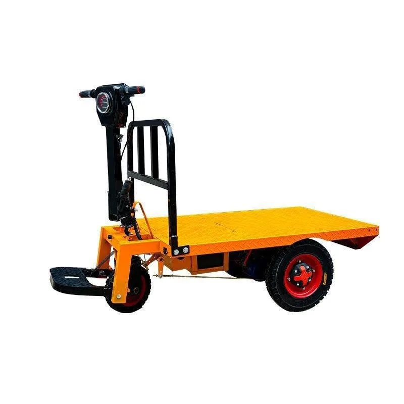 Warehouse four-wheel positive and negative rider cart construction site to pull bricks and goods three-wheel transporter