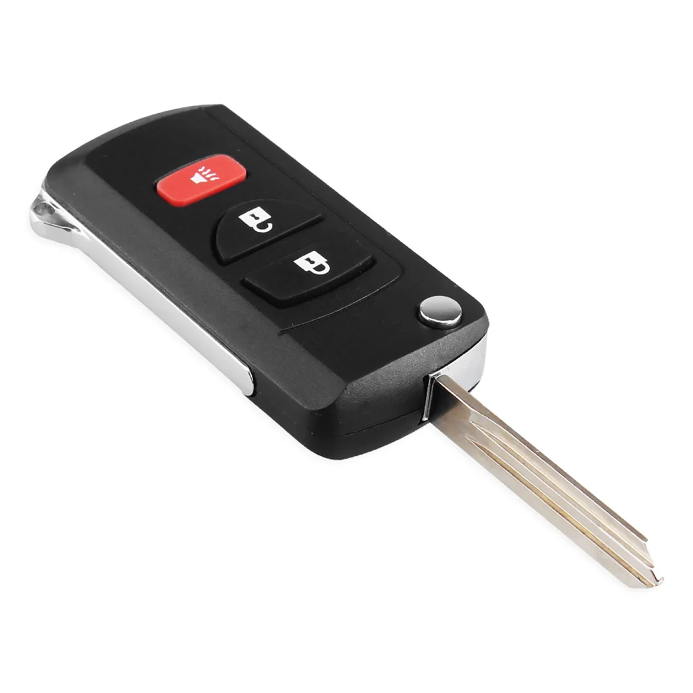 KEYYOU Modified Flip Remote Car Key Shell Case Fob For NISSAN Pathfinder Titan Versa Maxima Frontier Xterra Murano INFINITI