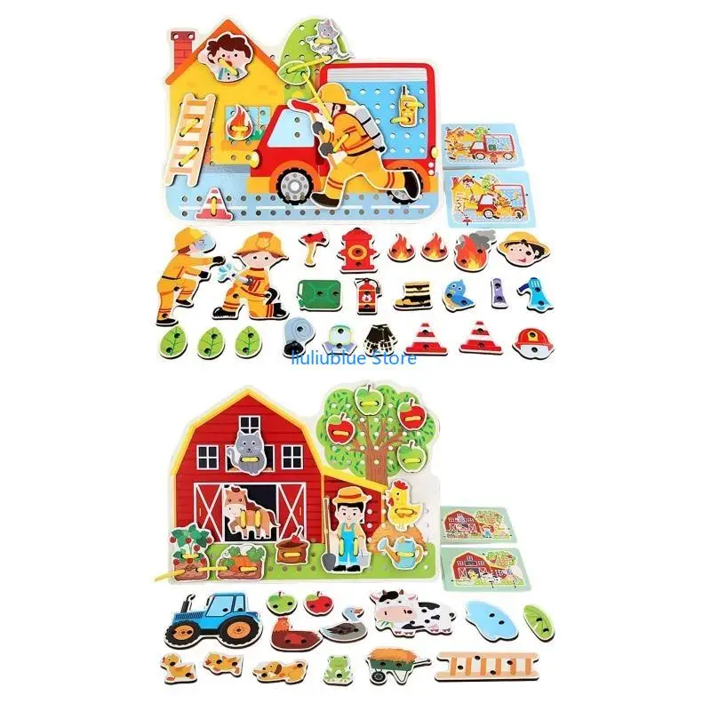 어린이 조기 교육 스레딩 게임 기기 참신 미세 운동 기술 장난감 게임 참신 장난감 어린이 Gameset 62CF