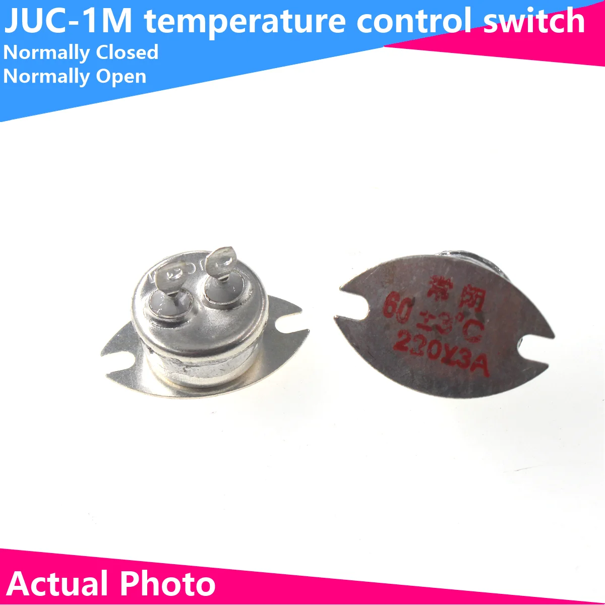 1 Stuks JUC-1M 0c-150c Graden 5c 10c 20c 30c 40c 50c 55c 65c 75c 85c 95c 105c 110c De Afdichting Temperatuur Relais Graden 220V 1a