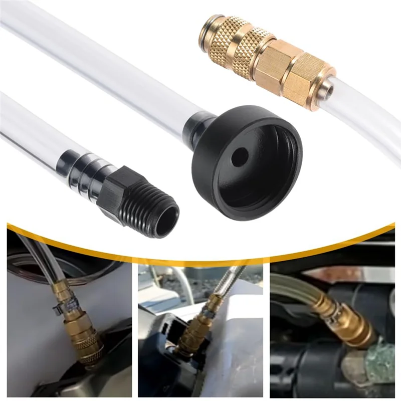 Classy-Seastar Hydraulic Steering Oil Fill Tube Bridge Kit Boat Exhaust Fitting Fill Kit For Seastar Hydraulic Steering Systems