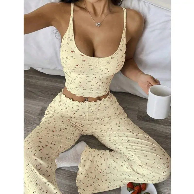 

Осенний новый комплект: комбинезон и брюки из ребристой ткани с принтом, повседневная спортивная одежда для мужчин, длина рукава 7/8