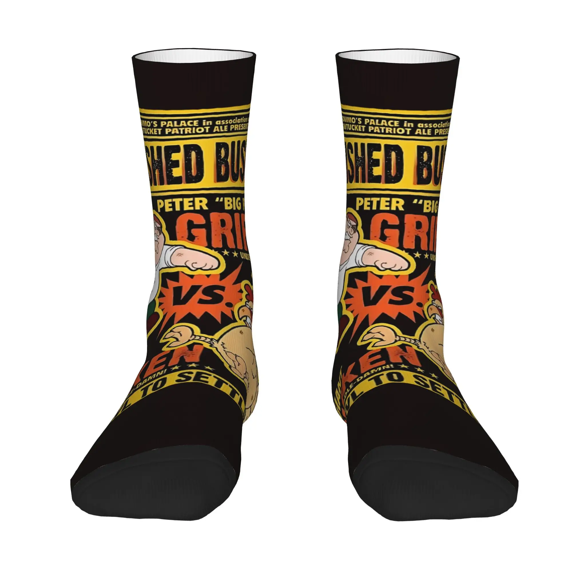 1 Pair Hip Hop Vintage The Underlying Sweetness Crazy Men's compression Sock Unisex Stewie Brian Harajuku Crew Sock Gift