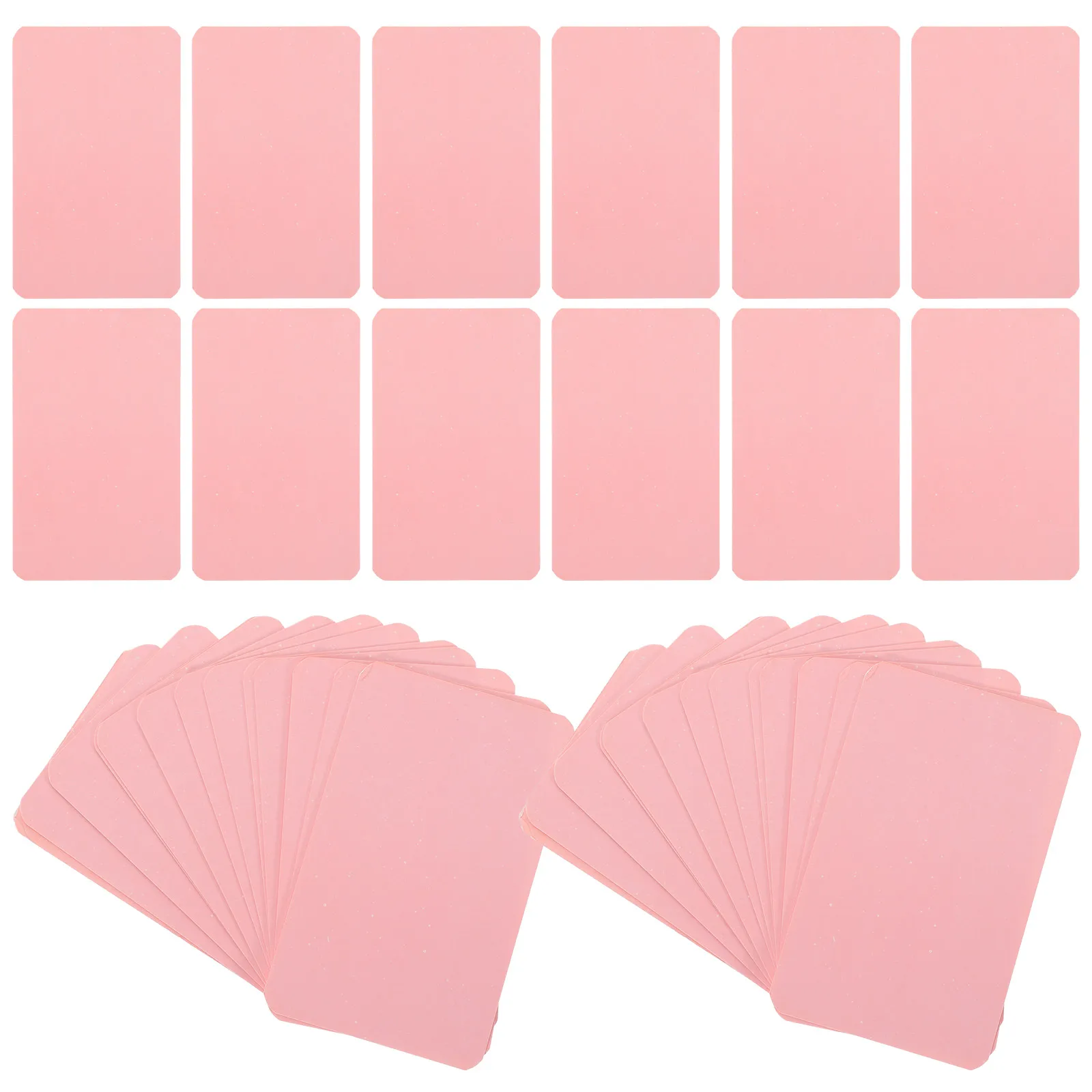 100Pcs Blank Note Cards Thick Paper Portable Small Multi-Function DIY Word Cards Daily Use Message Accessories